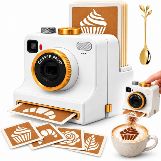 Cámara de arte latte impresa en 3D